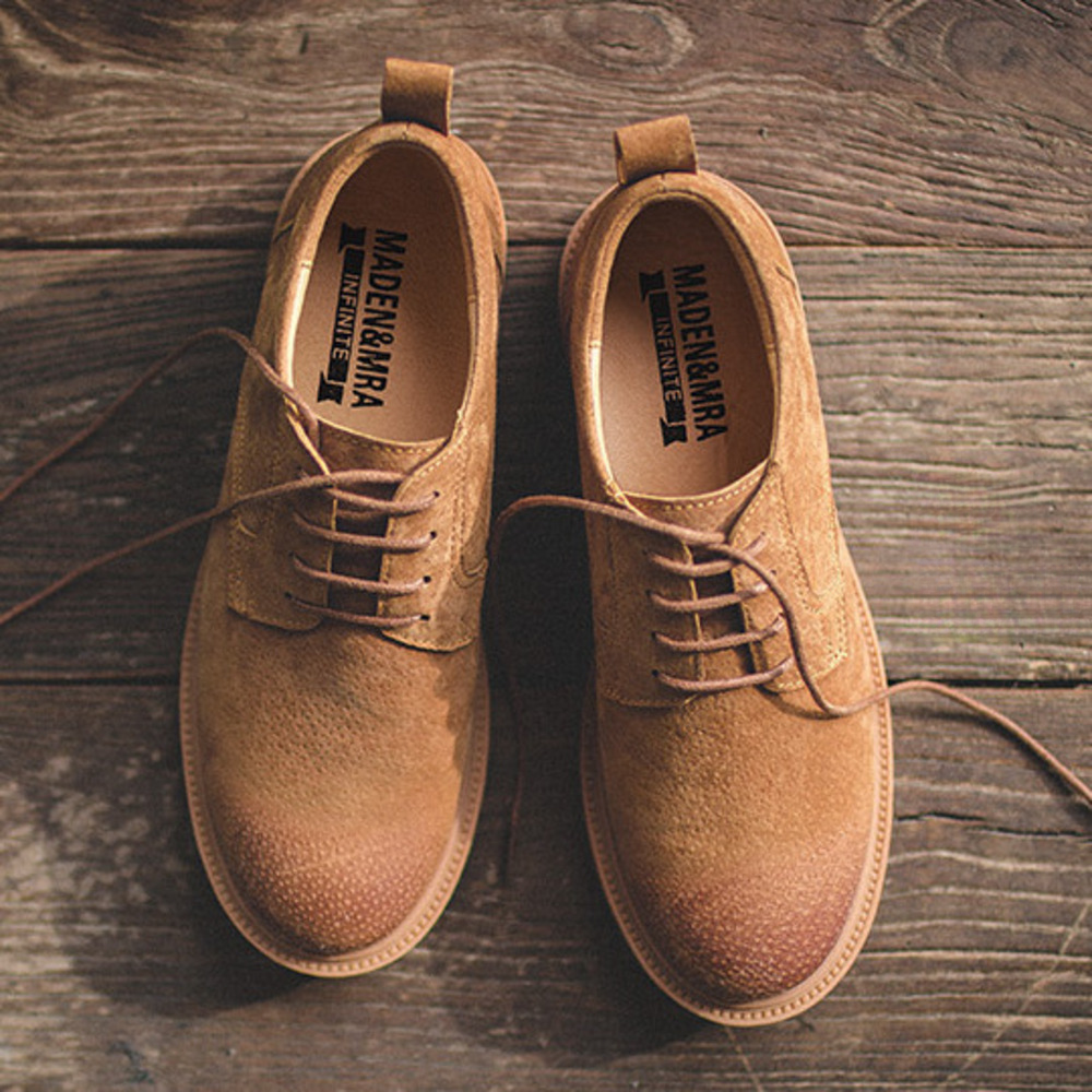 男鞋夏季新款英倫風棕色板鞋百搭大頭休閒皮鞋潮低幫工裝鞋