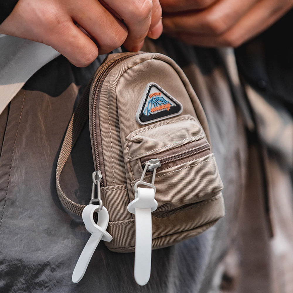 山系迷你機能掛包戶外斜挎雙肩小包腰包鑰匙耳機卡包