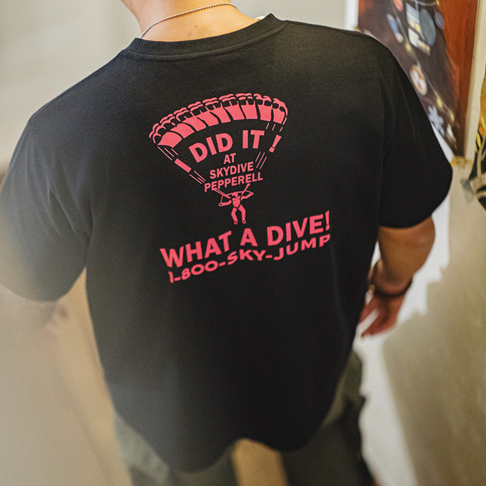 美式復古趣味字母印花短袖T恤撞色針織圓領打底衫男夏季