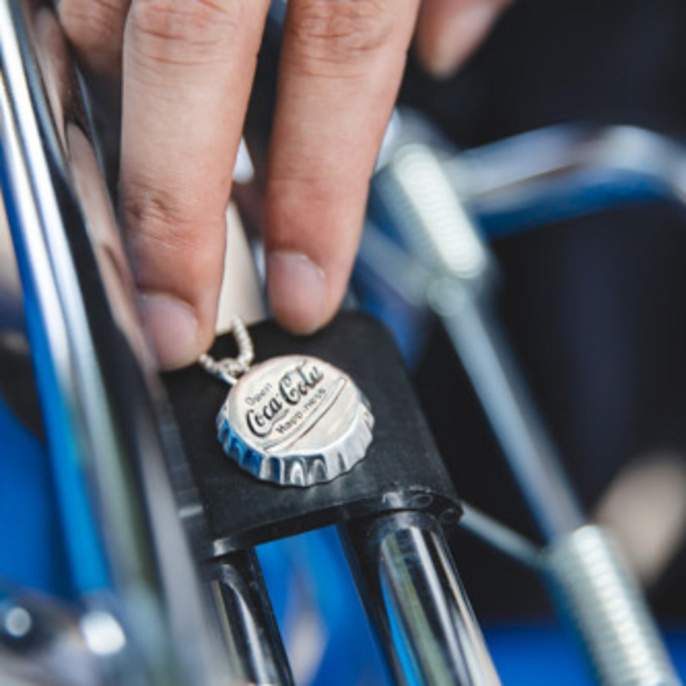 可乐瓶盖银项链子ins简约街头嘻哈吊坠