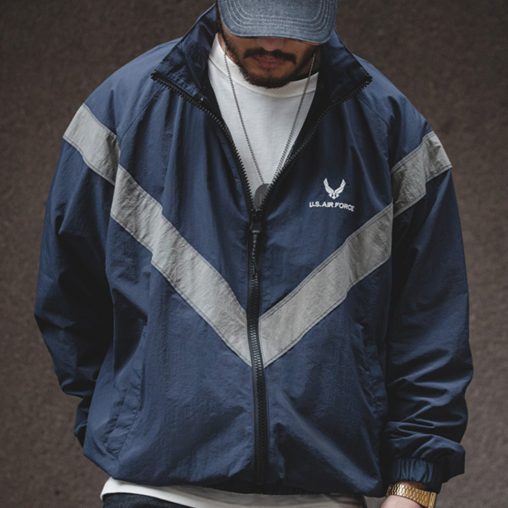 ARMY反光連帽飛行員夾克IPFU校服風速幹外套寬松訓練服