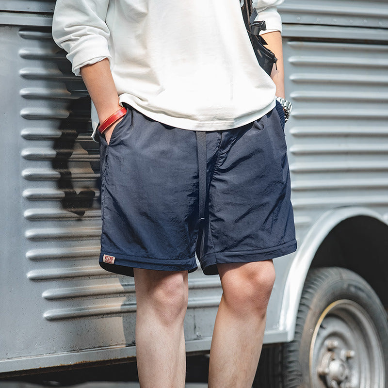 山系戶外可拆卸機能長褲直筒束脚解構五分短褲子男秋夏