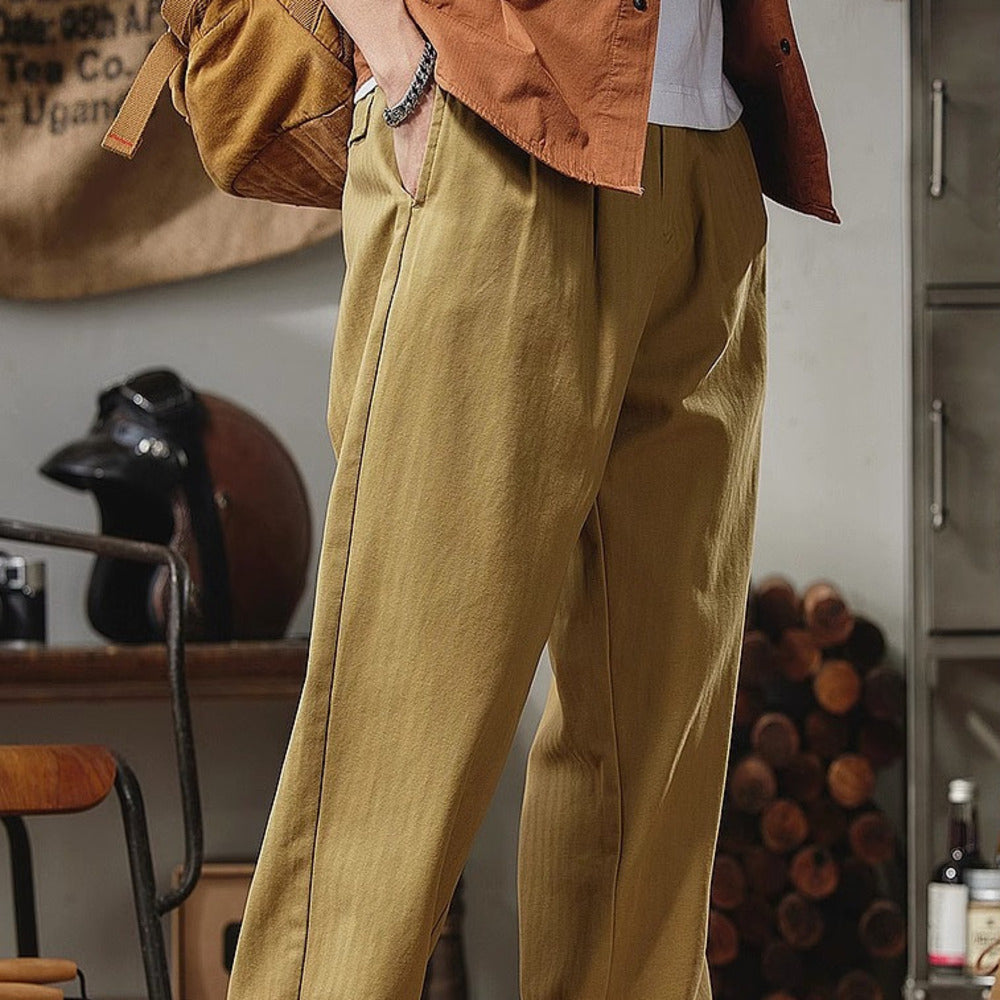 美式高街復古戶外潮牌直筒寬松長褲