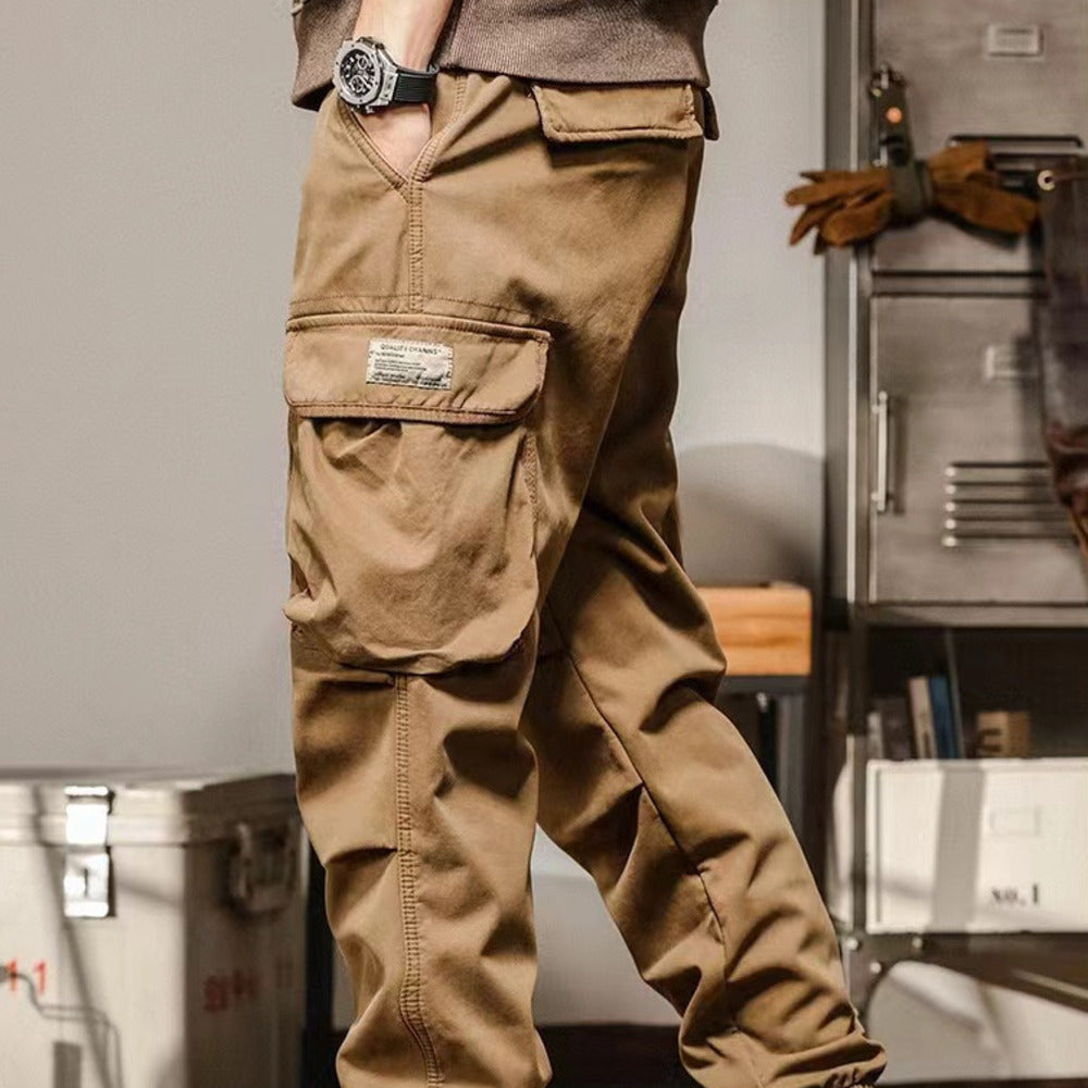 美式復古工裝褲寬松大口袋春季新款阿美咔叽休閑褲