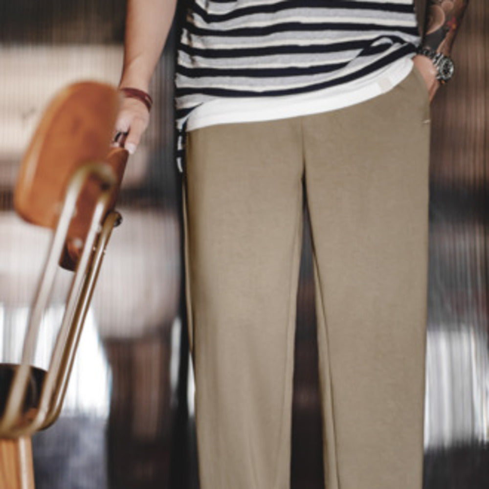 美式休閑空氣層衛褲cityboy寬松垂感抗皺彈力直筒褲