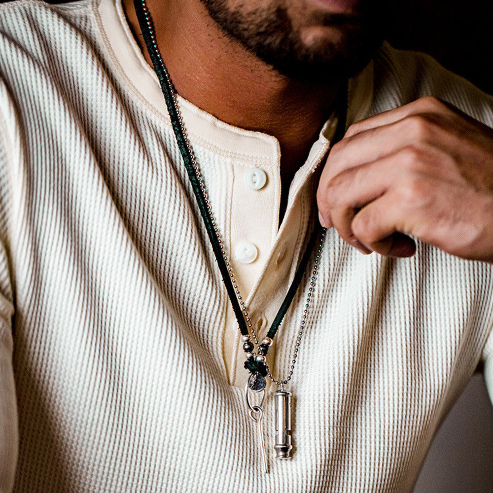 美式 M26 手雷拉环吊坠 纯银刻字钥匙项链