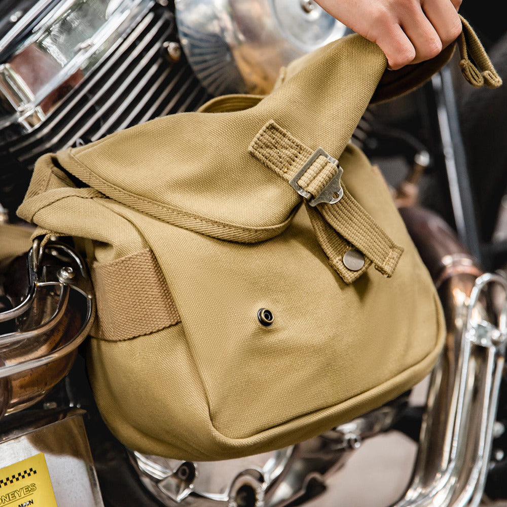 美式M1961字母帆布斜挎包手提单肩机车腰差包