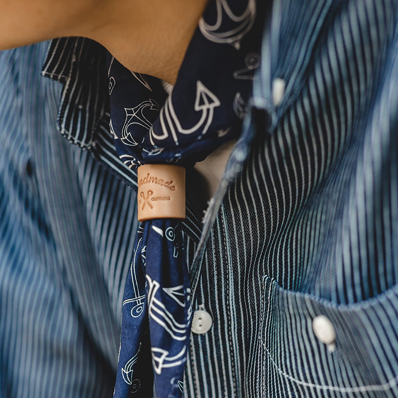 復古方巾飾品阿美咔叽文藝腰果領巾街頭頭巾