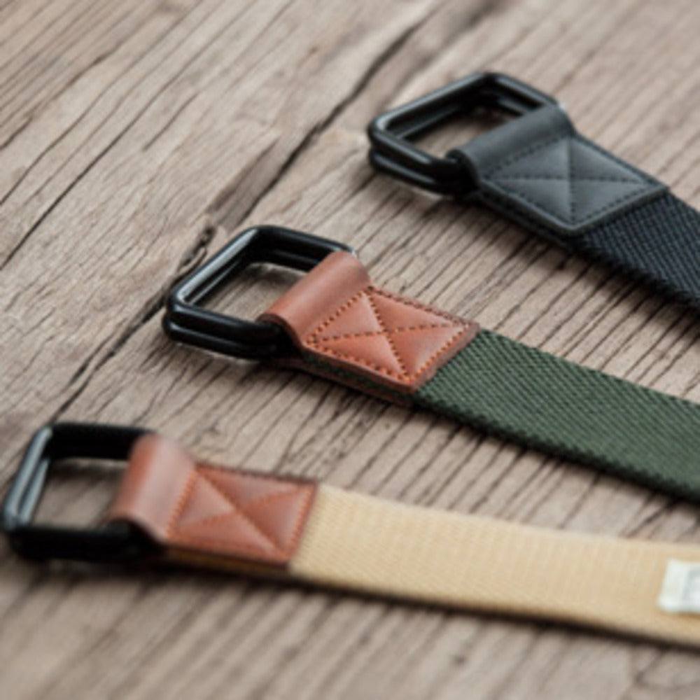 雙環扣尼龍帆布腰帶