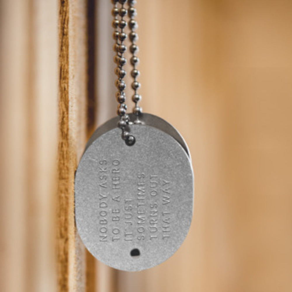 美式復古字母軍牌吊墜項鏈嘻哈狗牌蹦迪土酷兵掛件