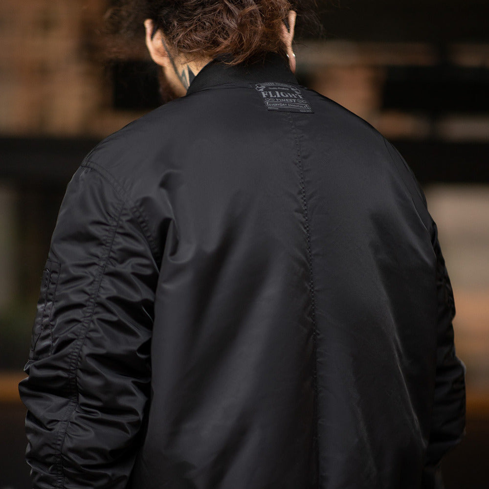 美式復古MA1飛行員夾克棉服軍事風加厚棒球服外套