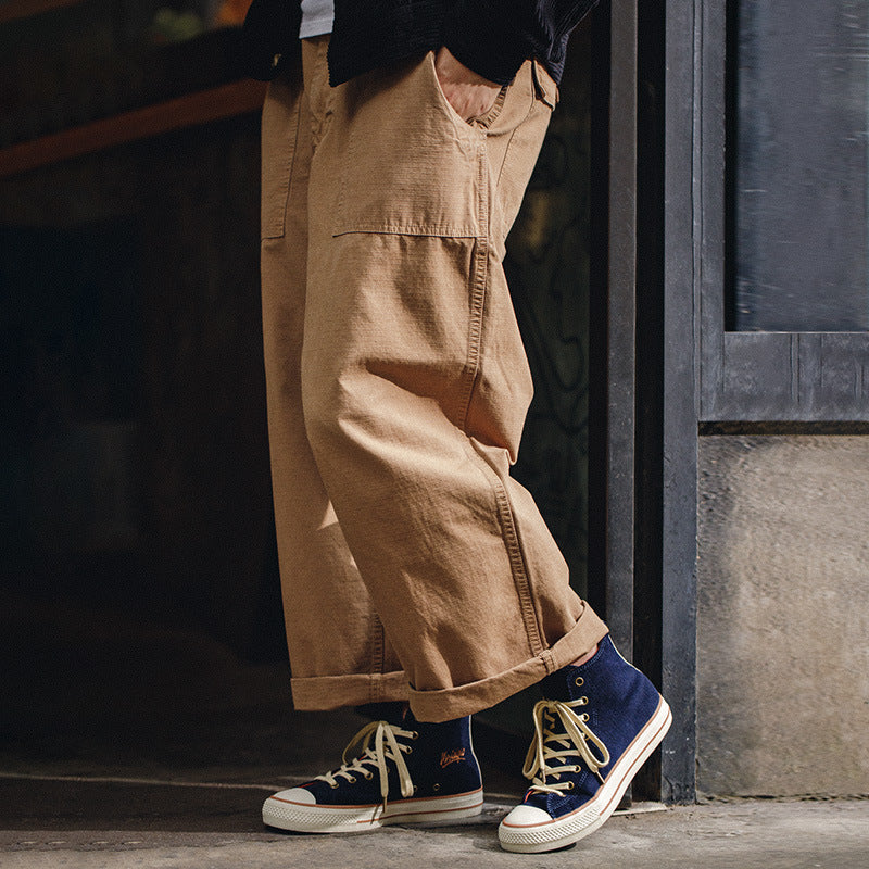 春秋款燈芯絨高幫板鞋潮流低幫休閑布鞋