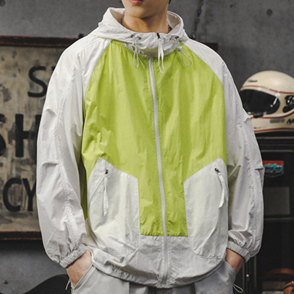 防曬服2024新款夏季薄款冰絲涼感戶外專業釣魚青少年拼接外套