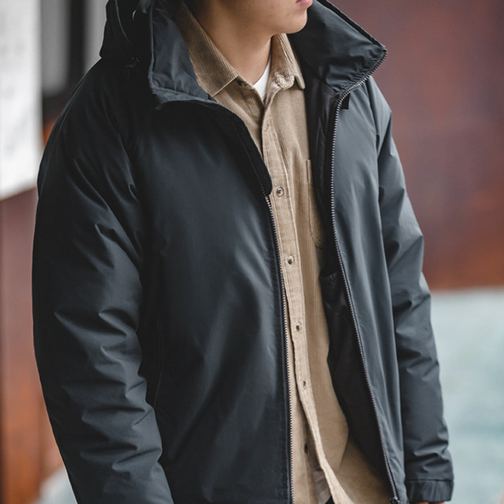 復古輕暖連帽羽絨服防風防寒保暖冬季外套