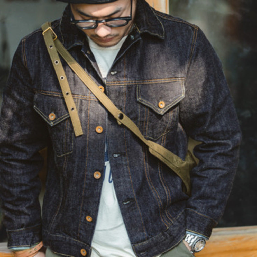 復古TYPE III原色牛仔夾克機車修身外套