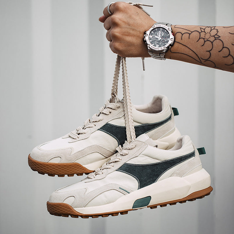 新款休閑鞋男鞋低幫老爹鞋百搭潮流慢跑鞋美式復古運動鞋