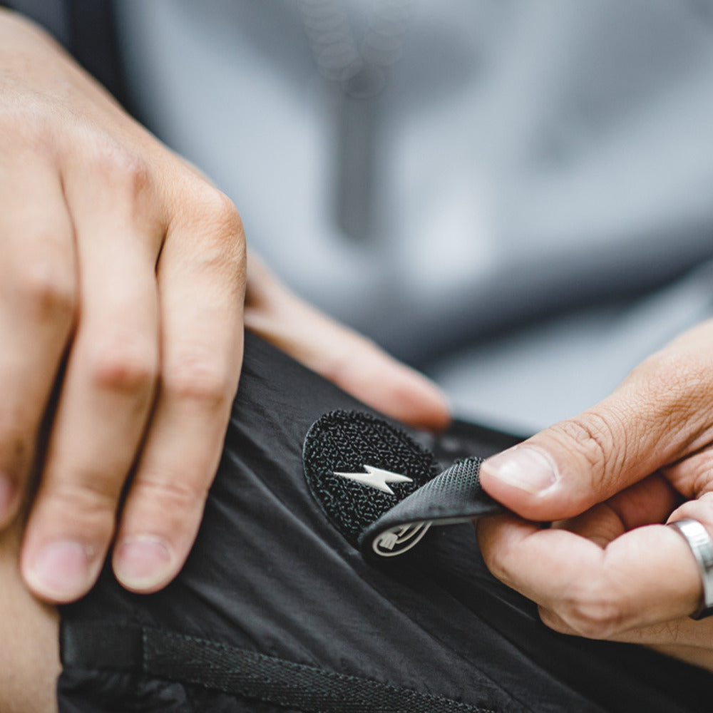 山系戶外輕薄尼龍短褲速幹機能褶皺肌理感五分中褲