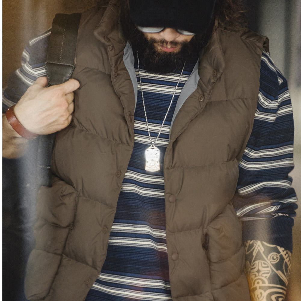 美式休閑輕薄羽絨馬甲鴨絨保暖立領內搭外穿背心