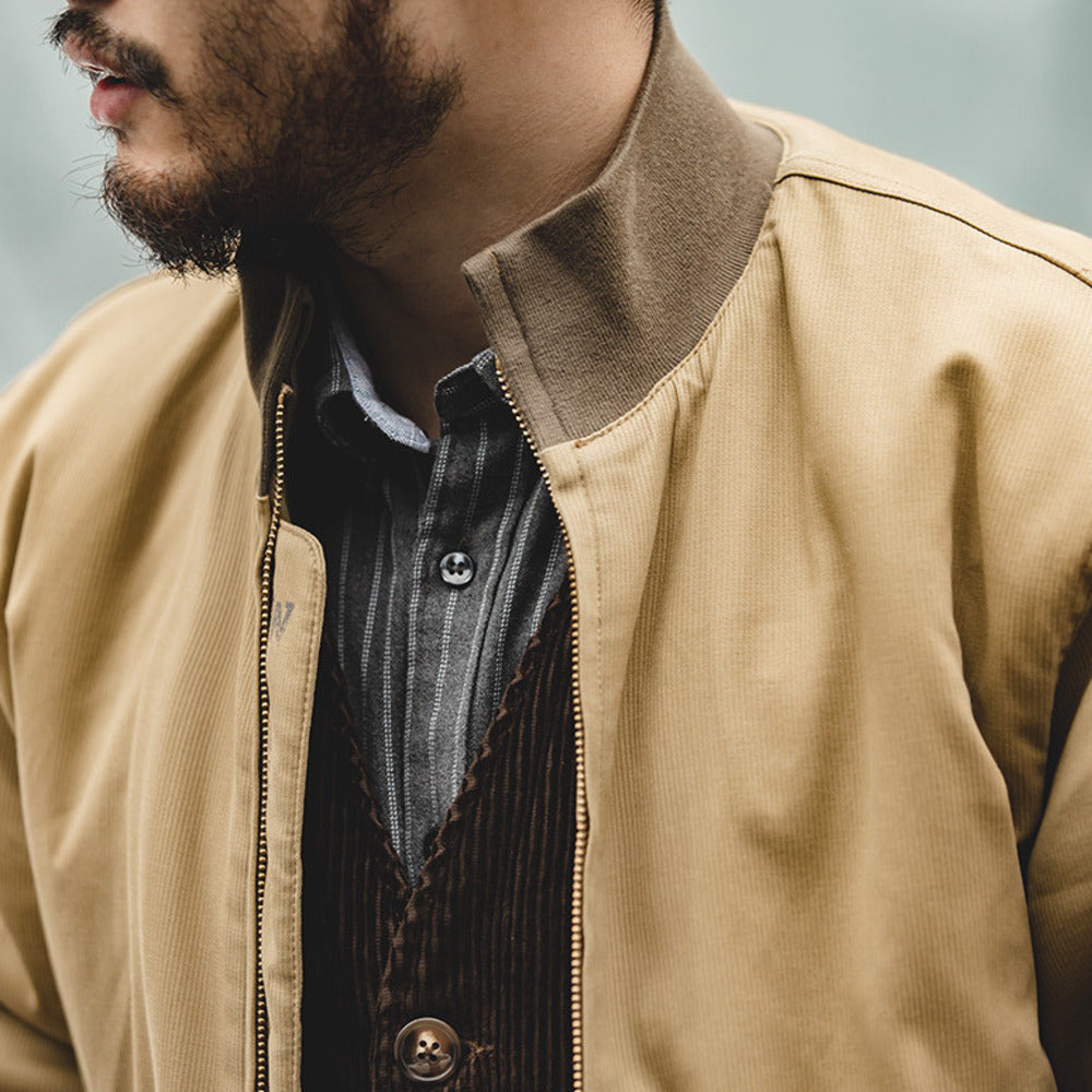 美式復古M1942坦克服棉衣夾克硬漢風立領棉服外套