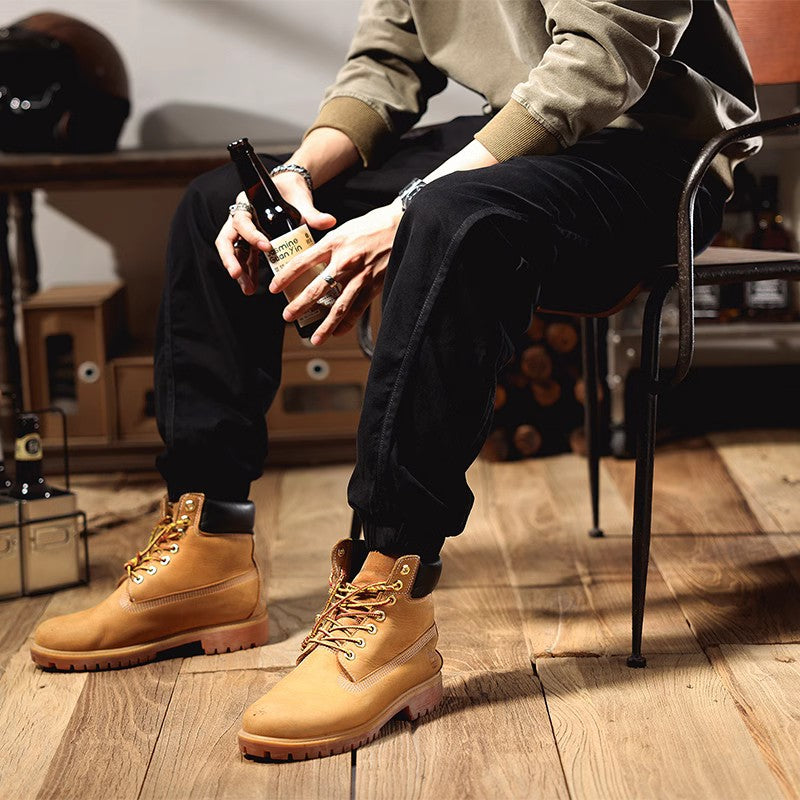 美式復古休閑褲男款夏季寬松工裝褲子男士戶外百搭潮牌束腳褲