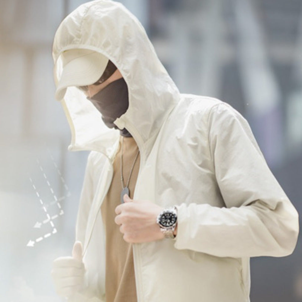 輕薄透氣UPF50+防曬服便攜戶外防紫外線防曬衣外套