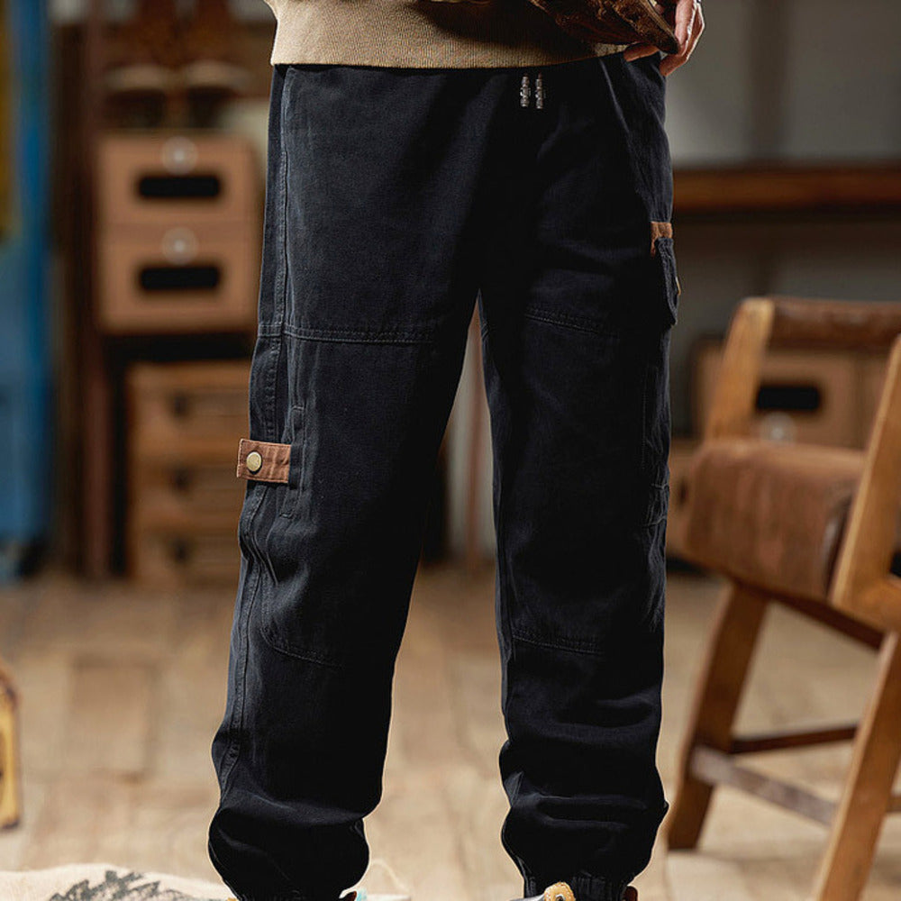 美式男士工装裤户外登山多口袋束脚裤