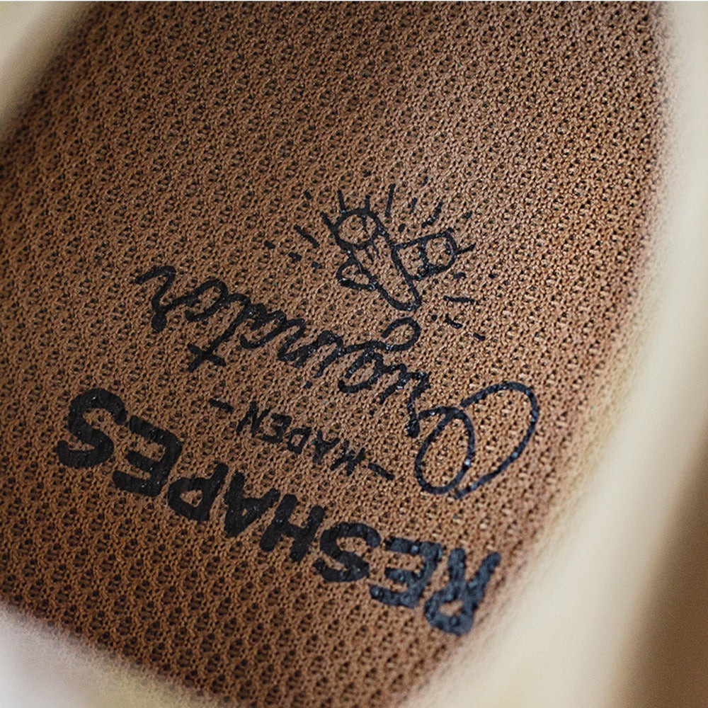 春季VIBE風板鞋小眾設計厚底圓頭皮鞋復古拼接休閑鞋