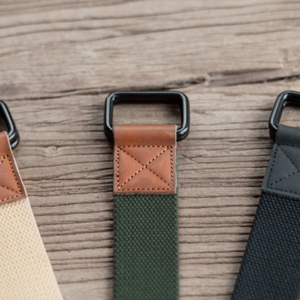 尼龙帆布双环扣编织阿美咔叽休闲皮带裤腰