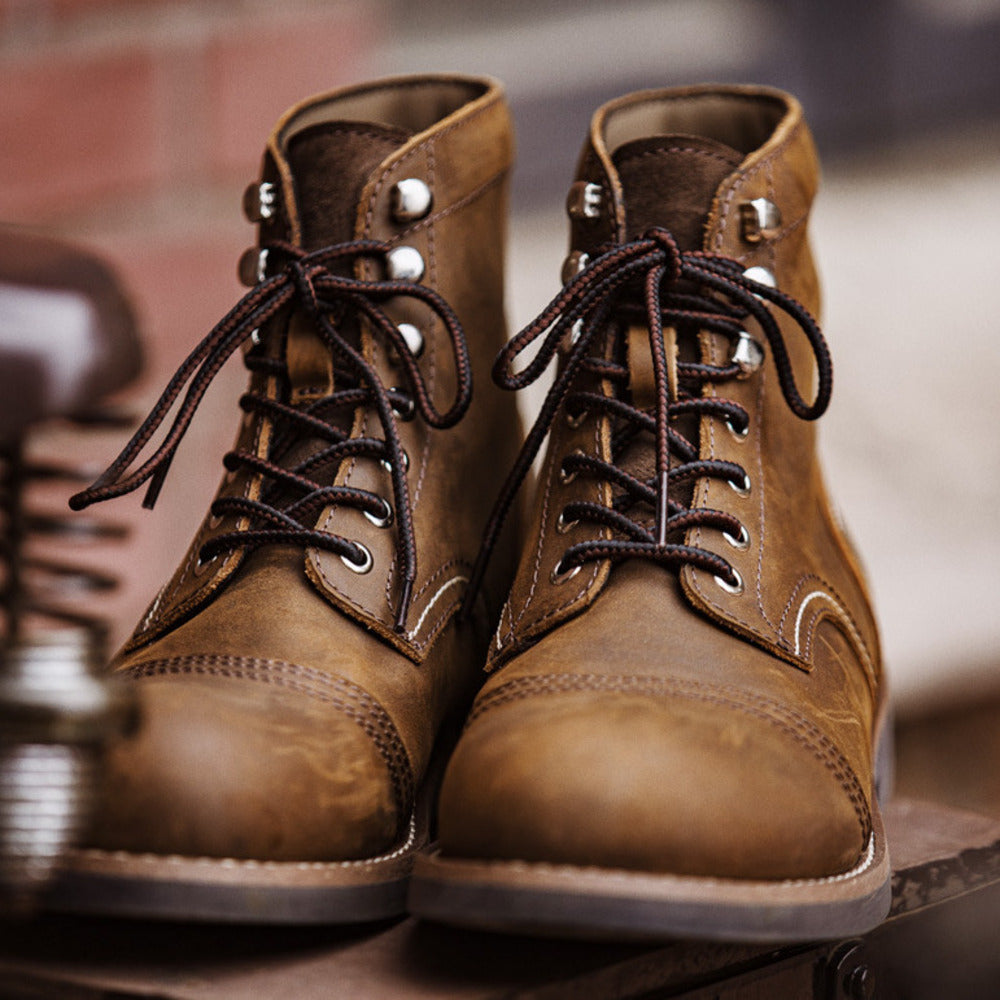 8111工裝靴男鞋美式復古傘兵靴vintage機車靴馬丁靴