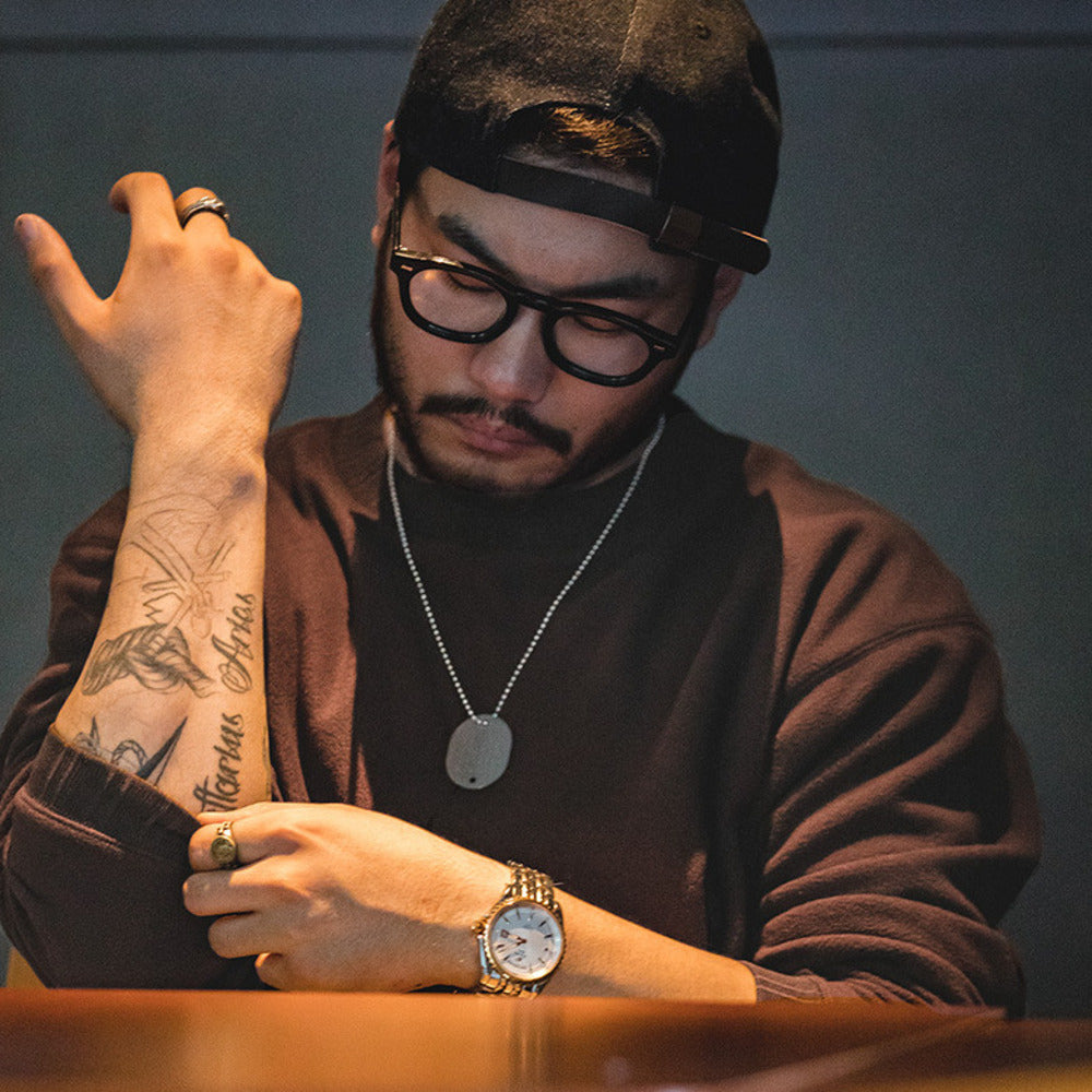 復古圓領衛衣搖粒絨內搭秋冬保暖長袖加厚外套