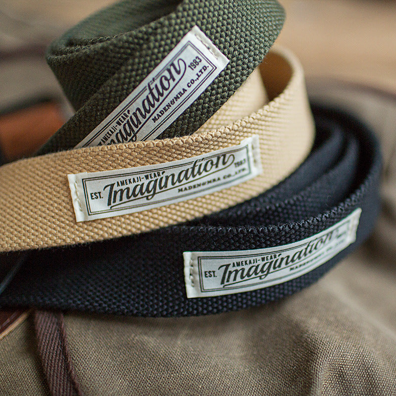 雙環扣尼龍帆布腰帶