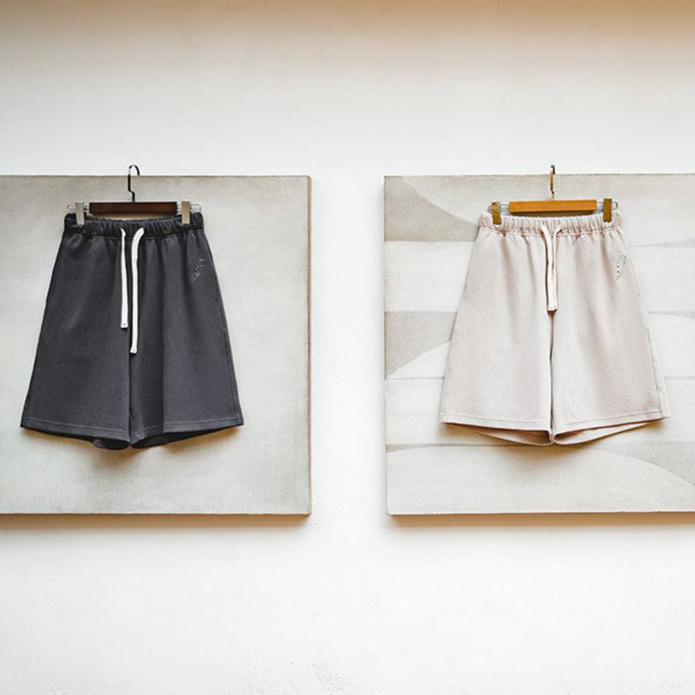 美式珠地空氣層短褲針織刺繡運動籃球五分衛褲