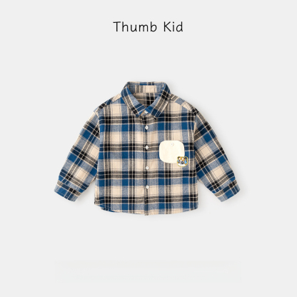 男童格子襯衫