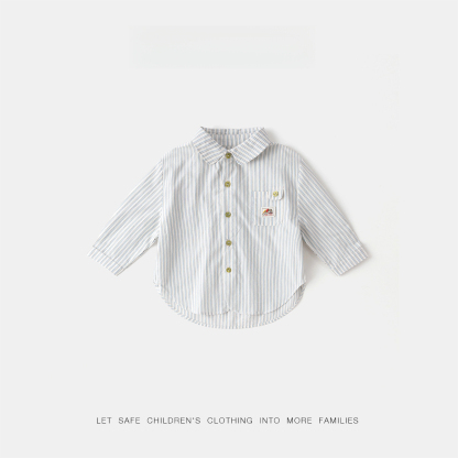 戶外風條紋襯衫