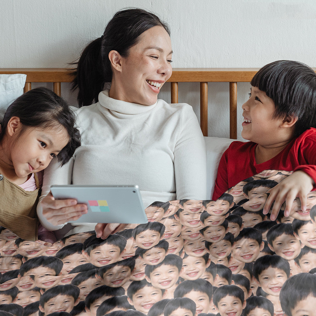 母の日プレゼント-カスタムフェイスブランケット-写真入り可能なオリジナルタオルケット＆毛布プレゼント