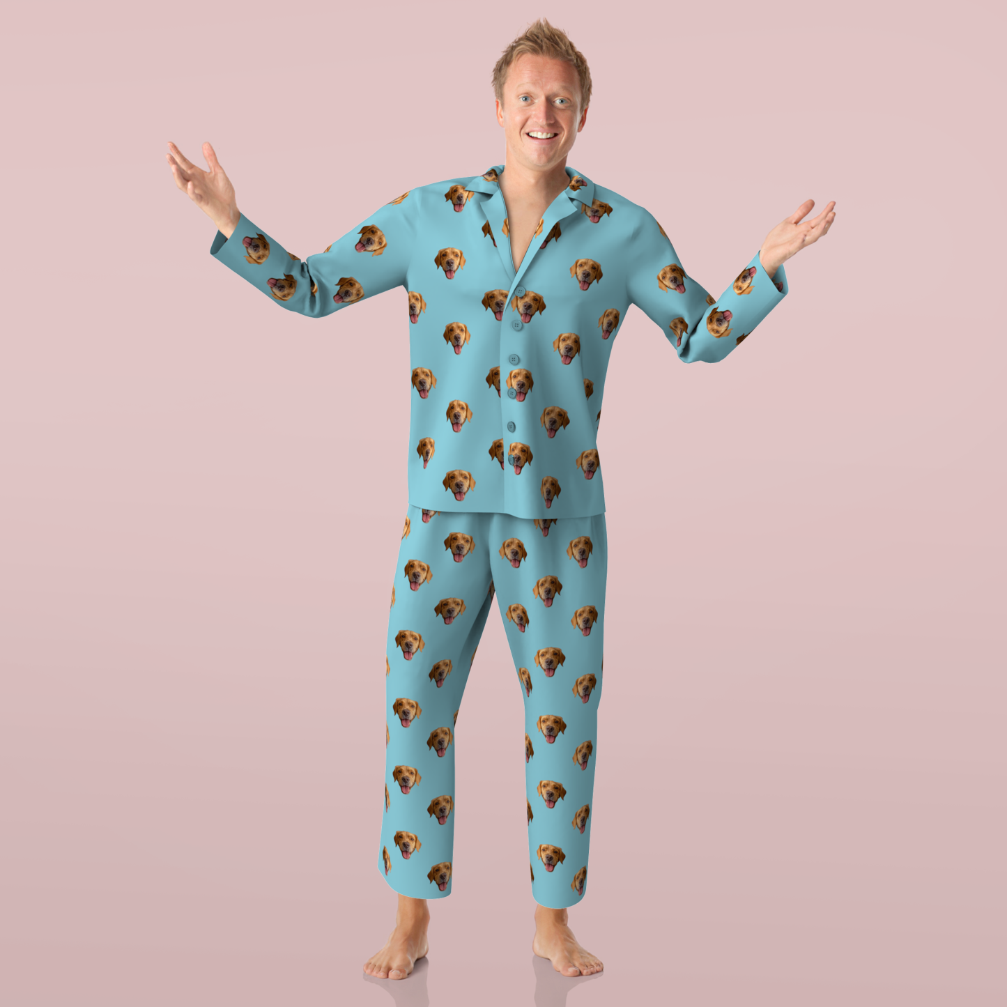 Custom Face Colorful Pajamas - MyFaceSocksJP