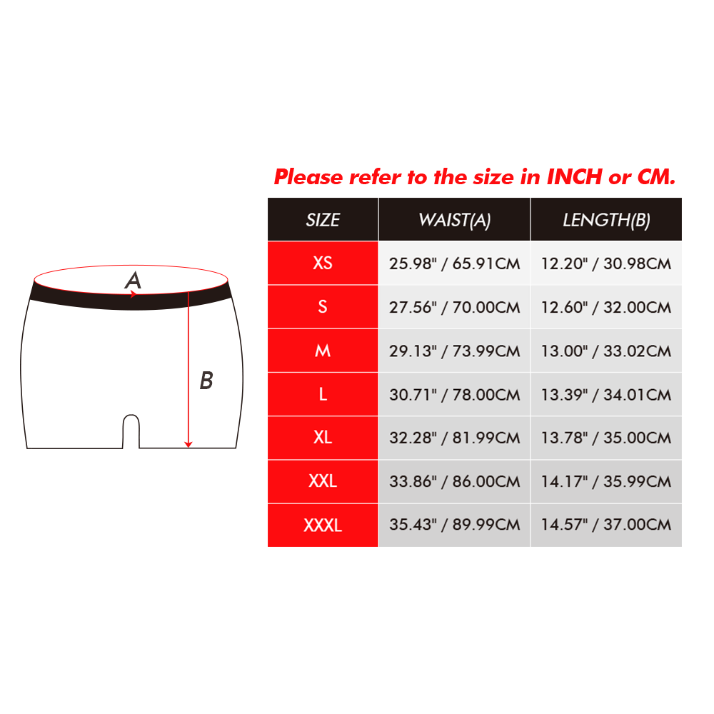 カスタムフェイスボクサーパンツ-写真入り可能なオリジナル下着ハートマーク