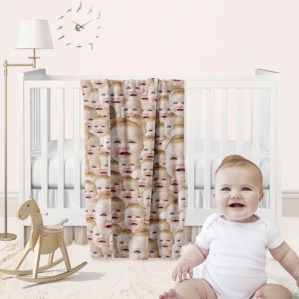 誕生日プレゼント-カスタムフェイスブランケット-写真入り可能なオリジナルタオルケット＆毛布