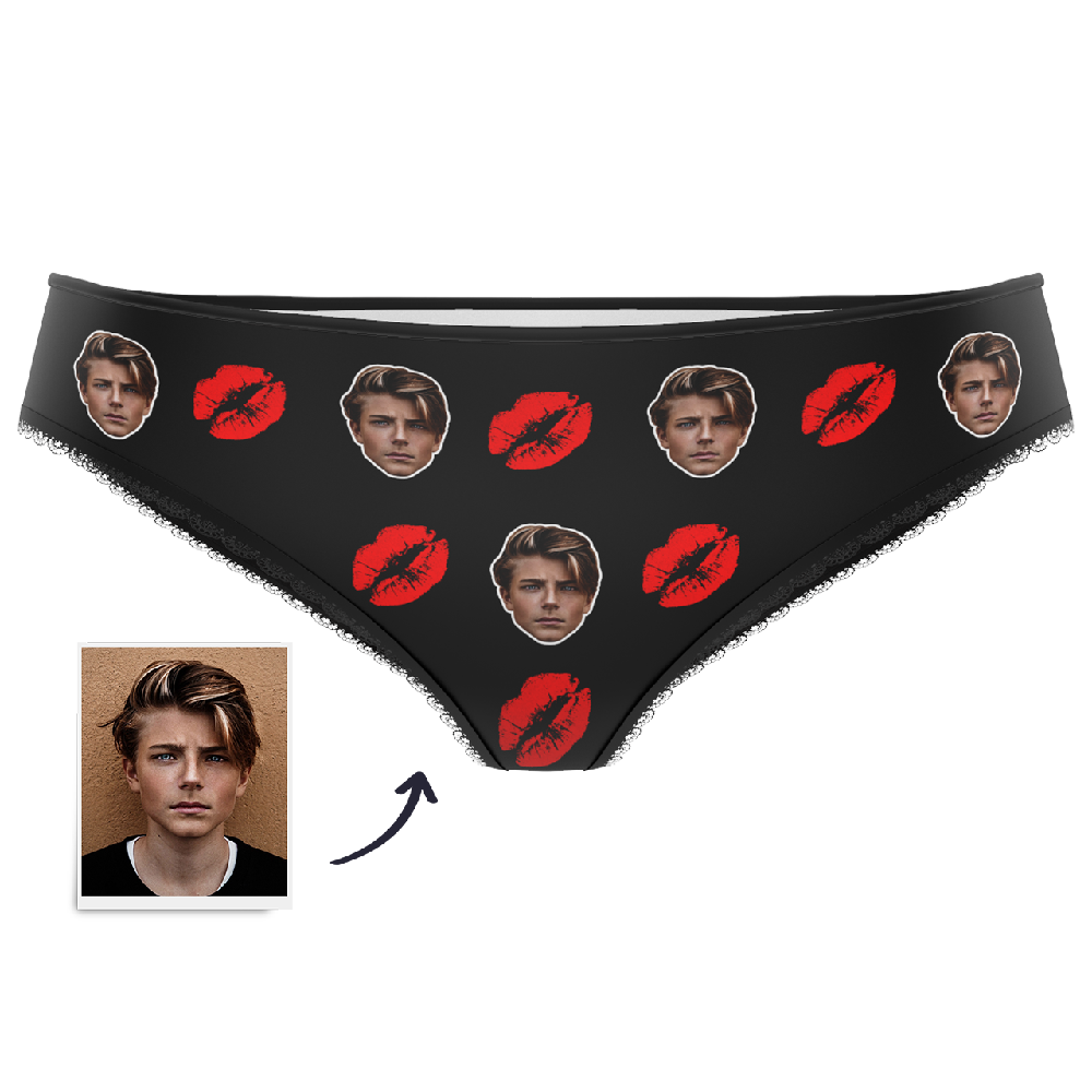 Custom Kiss Face Panties -Myfacesocksjp