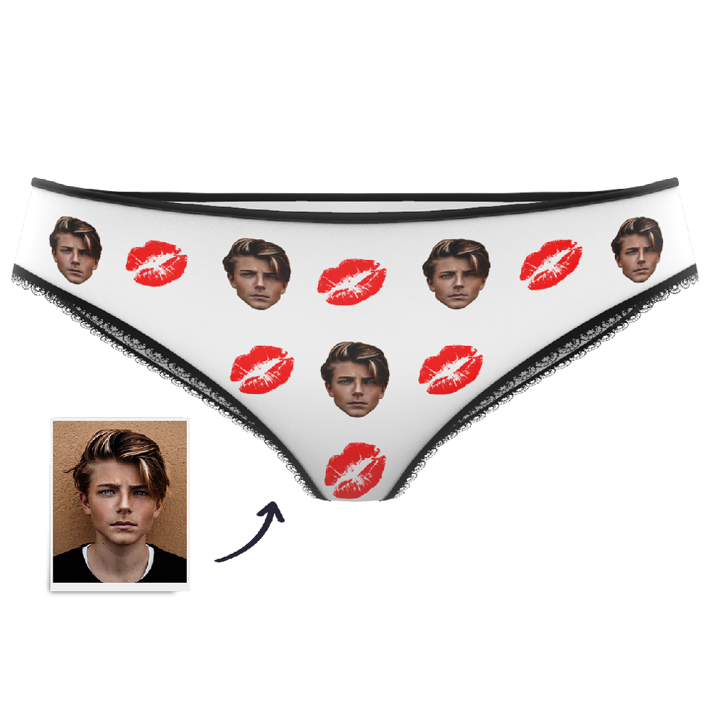 Custom Kiss Face Panties -Myfacesocksjp