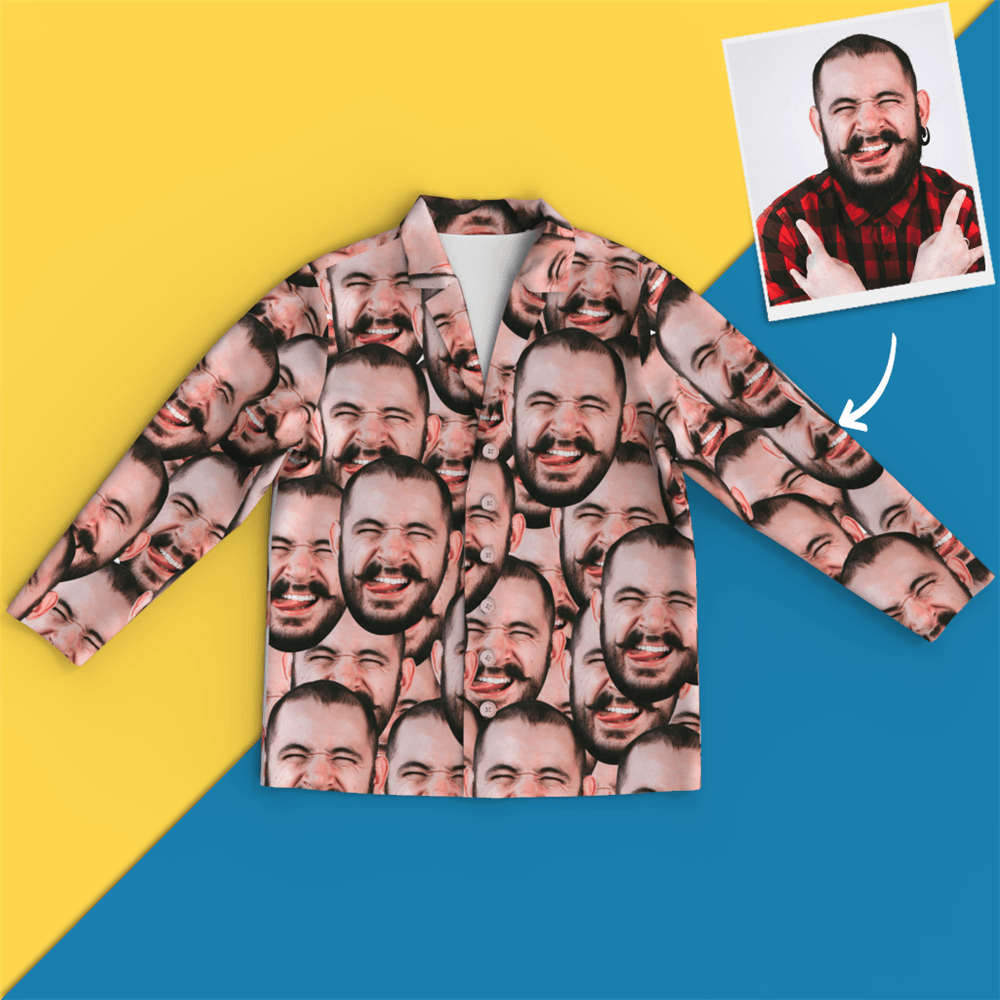 Custom Face Pajamas - Face Mash - MyFaceSocksJP