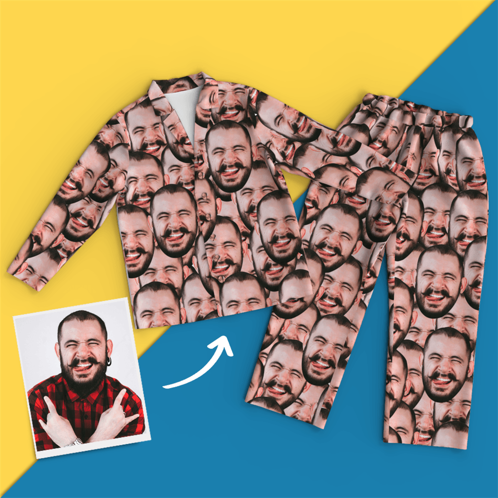 Custom Face Pajamas - Face Mash - MyFaceSocksJP