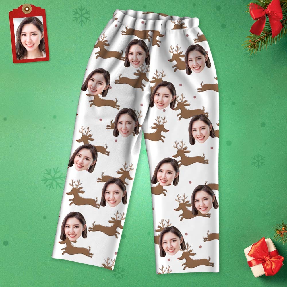 カスタムフォトパジャマ－写真入れ可能なオリジナルクリスマスわぴち柄パジャマクリスマスギフト