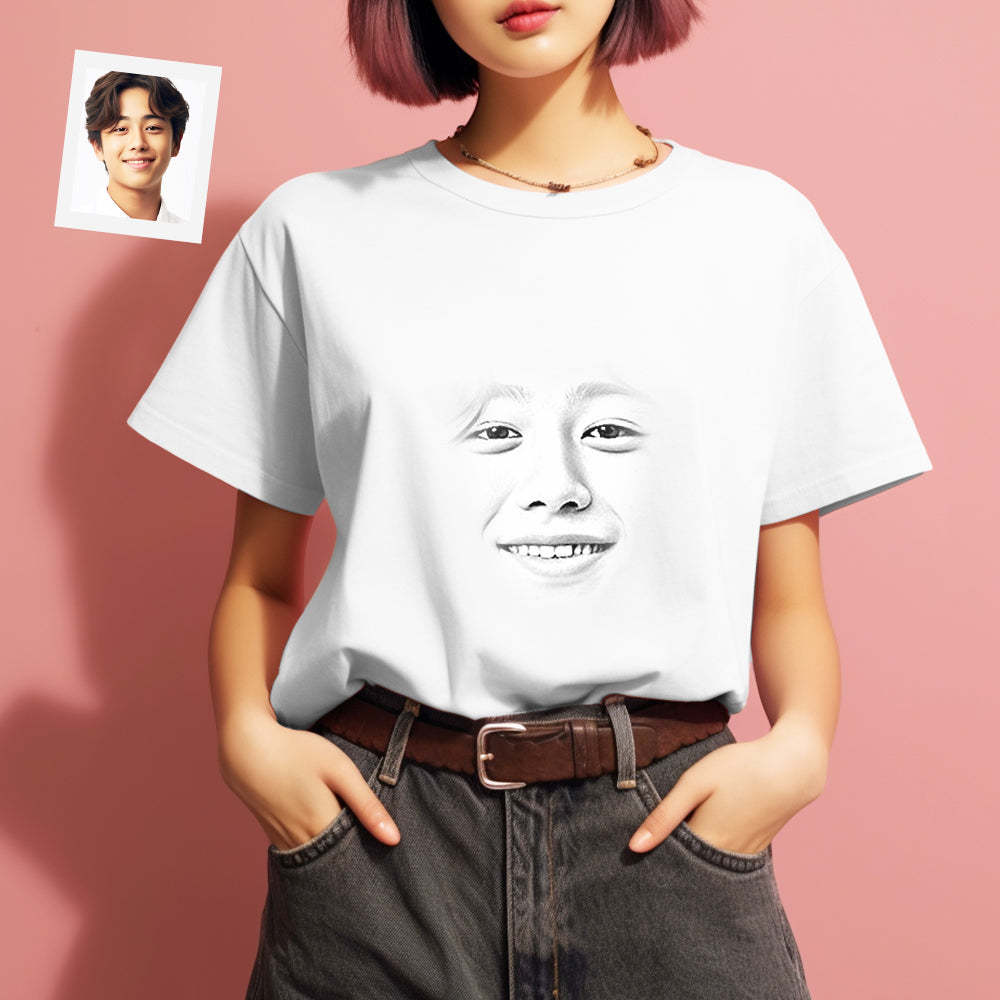 カスタム男女兼用フォトTシャツ - 写真入れ可能な面白い写真T-SHIRTプレゼント