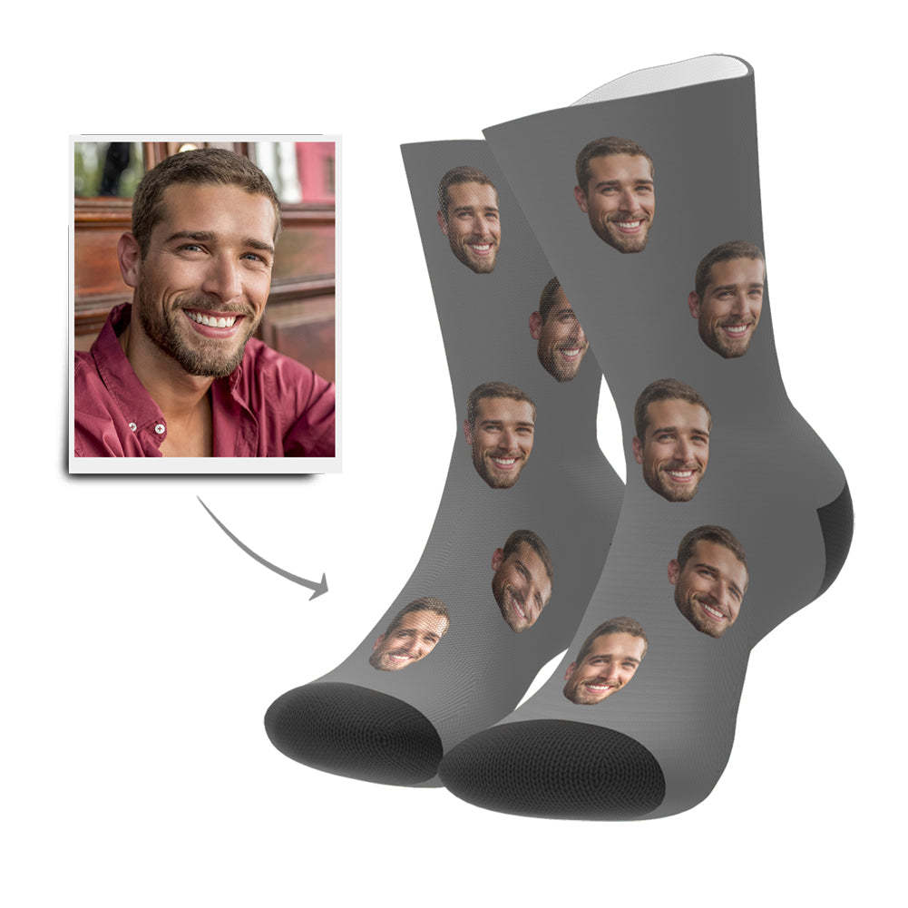 カスタムフェイスソックス-写真入り名入れ可能なオリジナル靴下