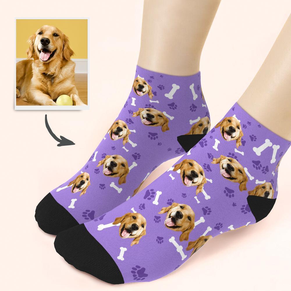 Custom Quarter Socks Dog - MyPhotoSocks