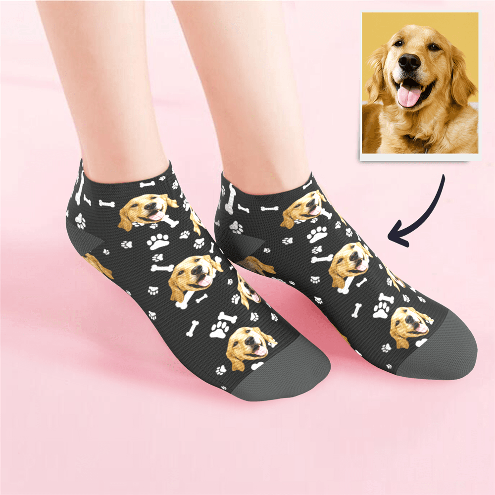 Custom Low cut Ankle Socks Dog - MyPhotoSocks