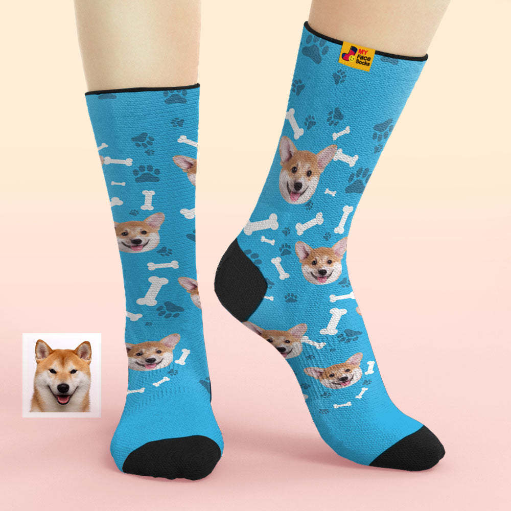 カスタムフェイスソックス-写真入り可能なオリジナル靴下ペットへのプレゼント愛犬へ
