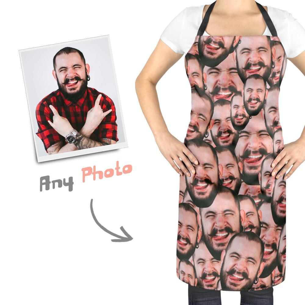 Custom Face Mash Photo Apron