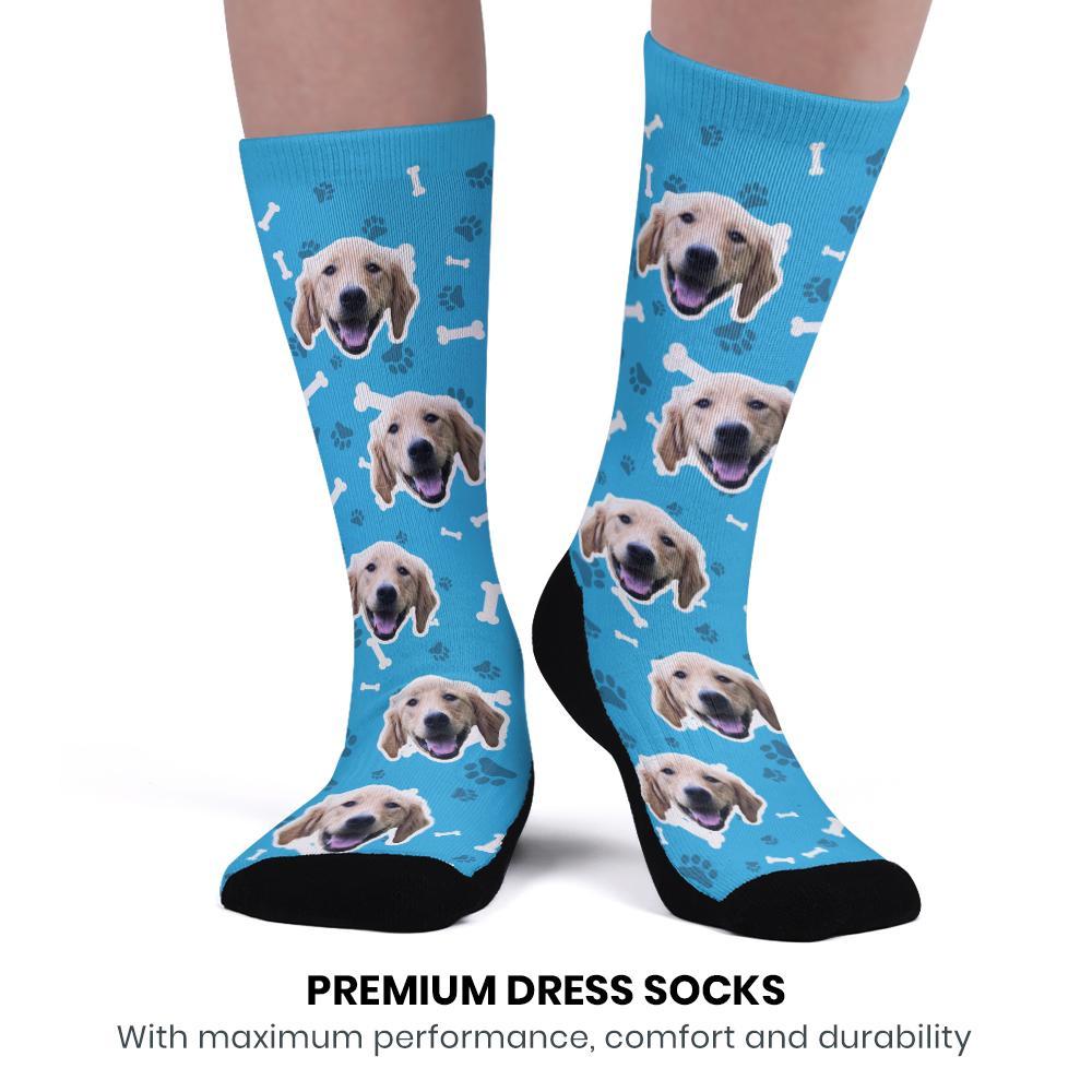 Custom Upgrade Breathable Dog Socks Add Pictures And Name